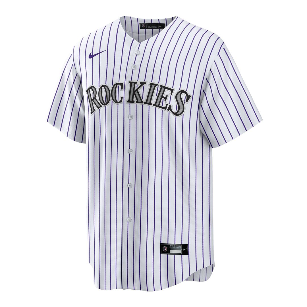 Men's Colorado Rockies Ryan Ritter White Home Replica Jersey