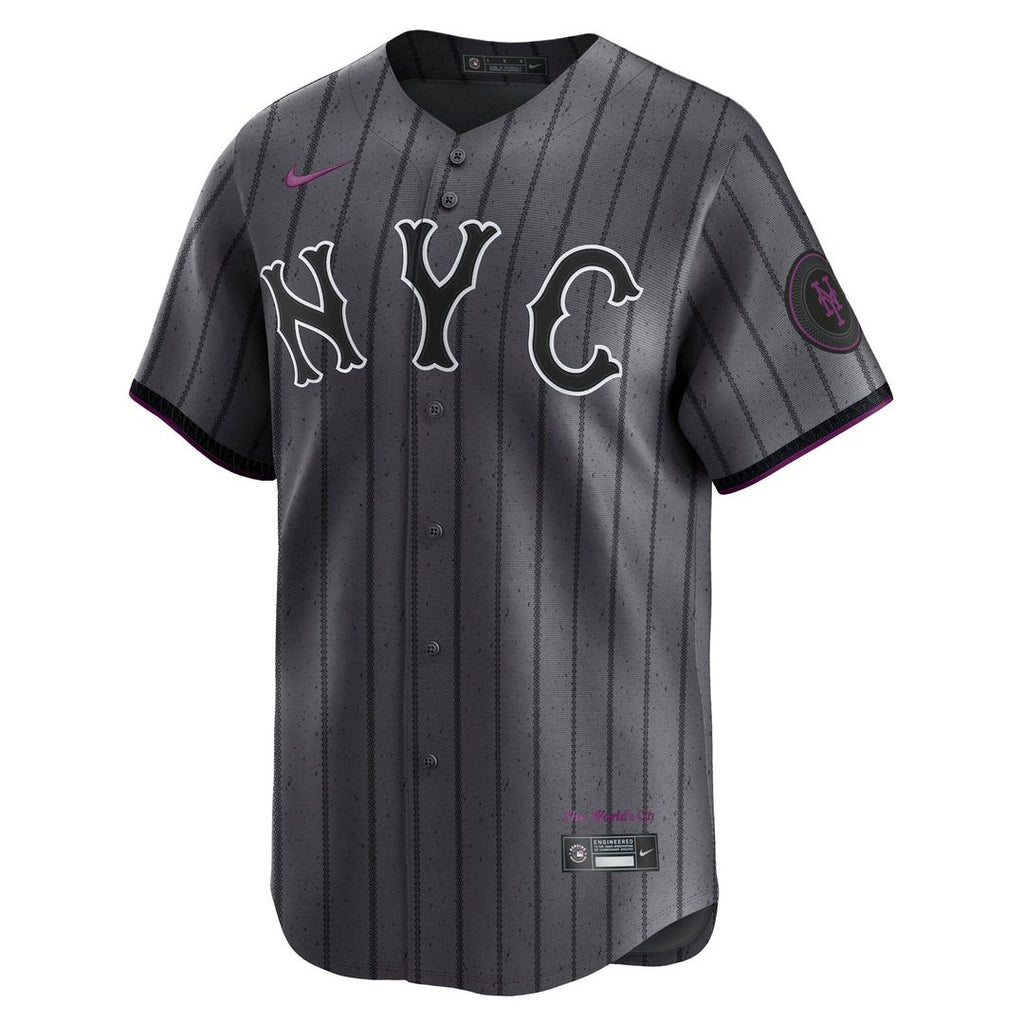 Men's New York Mets Francisco Lindor Gray City Connect Player Jersey
