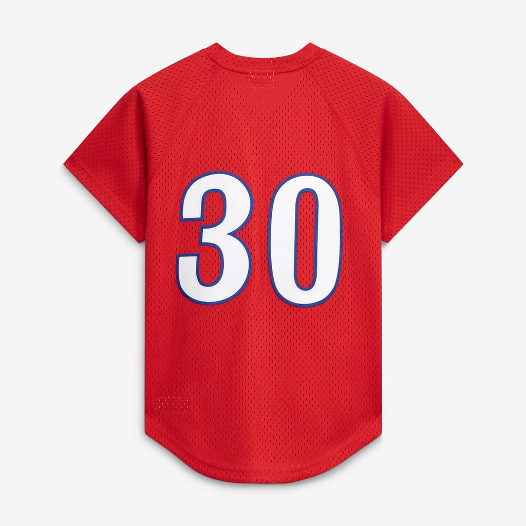 Men's Montreal Expos Tim Raines Scarlet Batting Practice Jersey
