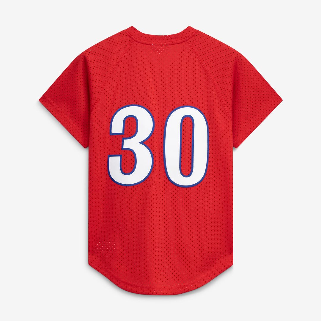 Men's Montreal Expos Tim Raines Scarlet Batting Practice Jersey