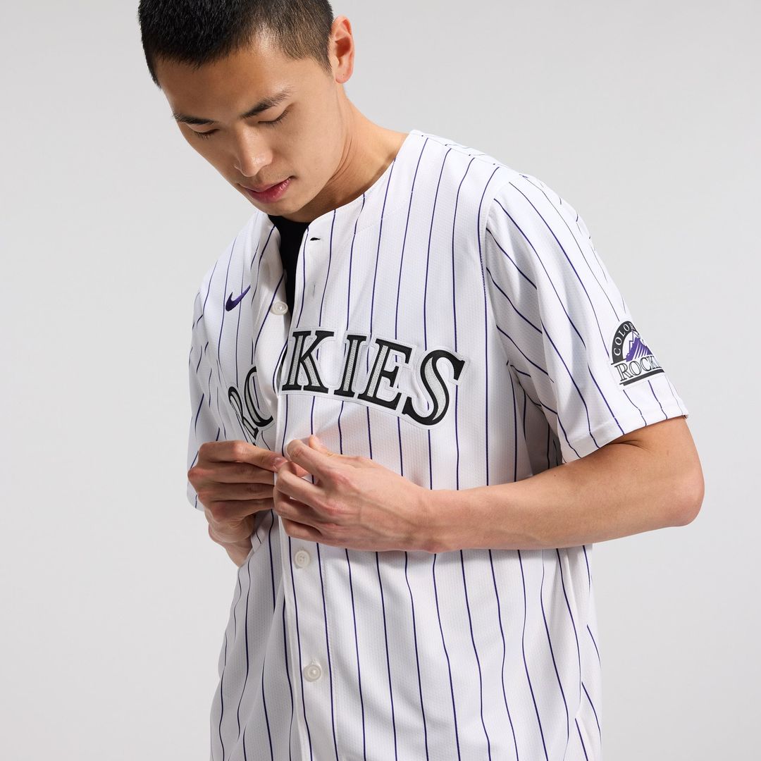 Men's Colorado Rockies White Home Jersey