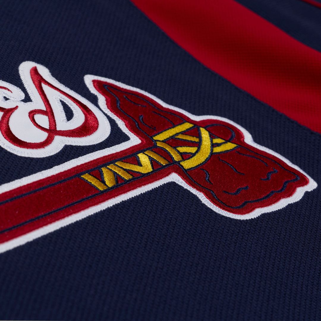 Men's Atlanta Braves Andruw Jones Navy Batting Practice Jersey