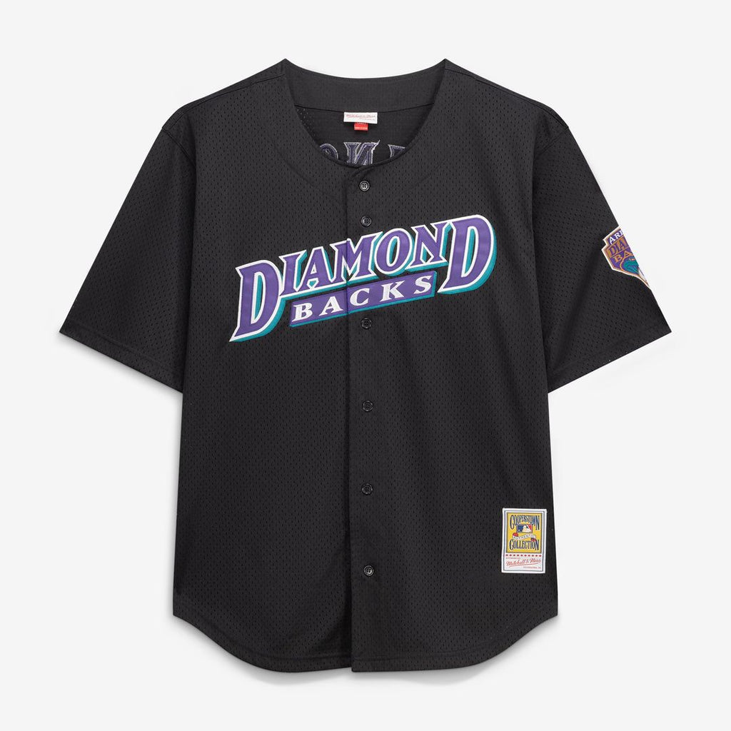 Men's Arizona Diamondbacks Randy Johnson Black Big & Tall Mesh Batting Practice Jersey