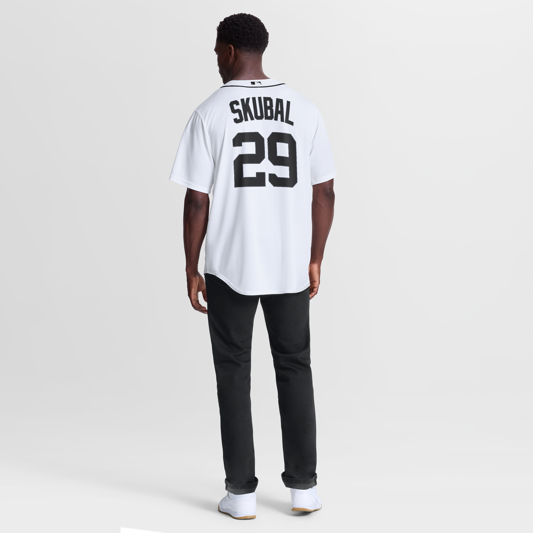 Men's Detroit Tigers Tarik Skubal White Home Replica Jersey