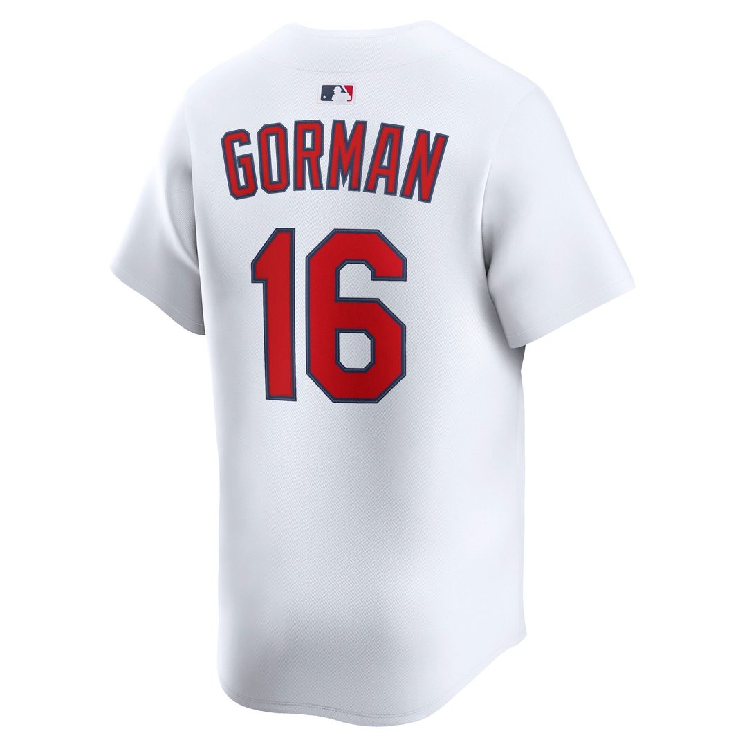 Men's St. Louis Cardinals Nolan Gorman White Home Player Jersey