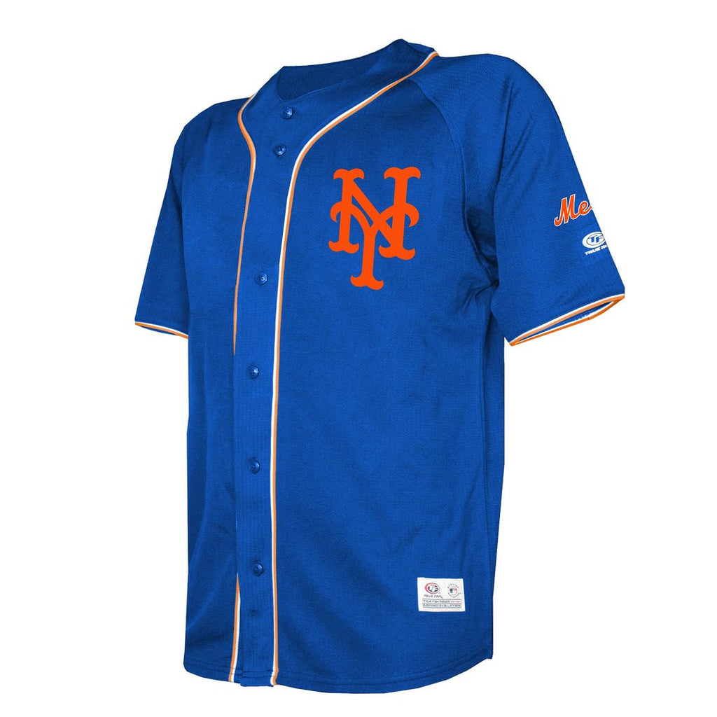 Men's New York Mets Royal Team Color Full-Button Fashion Jersey