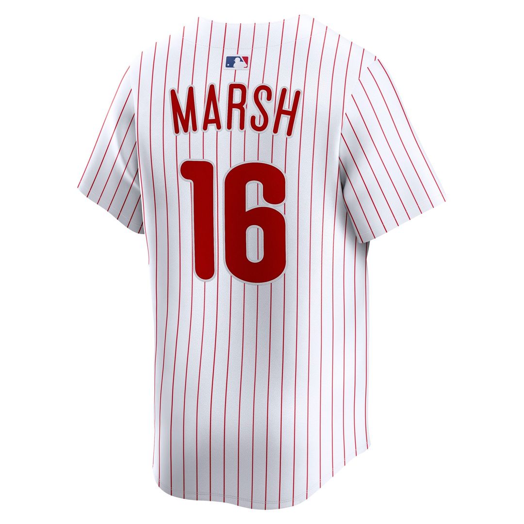 Men's Philadelphia Phillies Brandon Marsh White Home Player Jersey