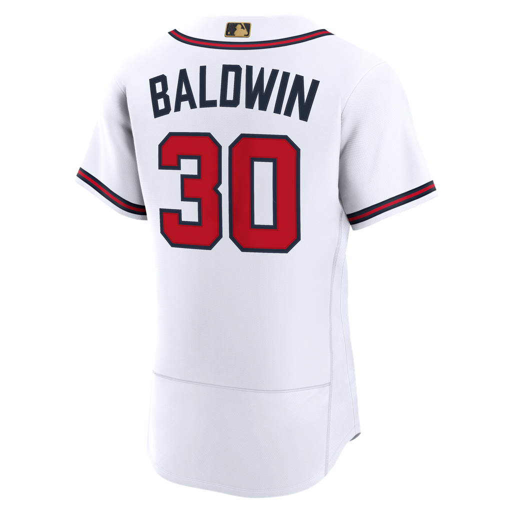 Men's Atlanta Braves Drake Baldwin White Awards Jersey