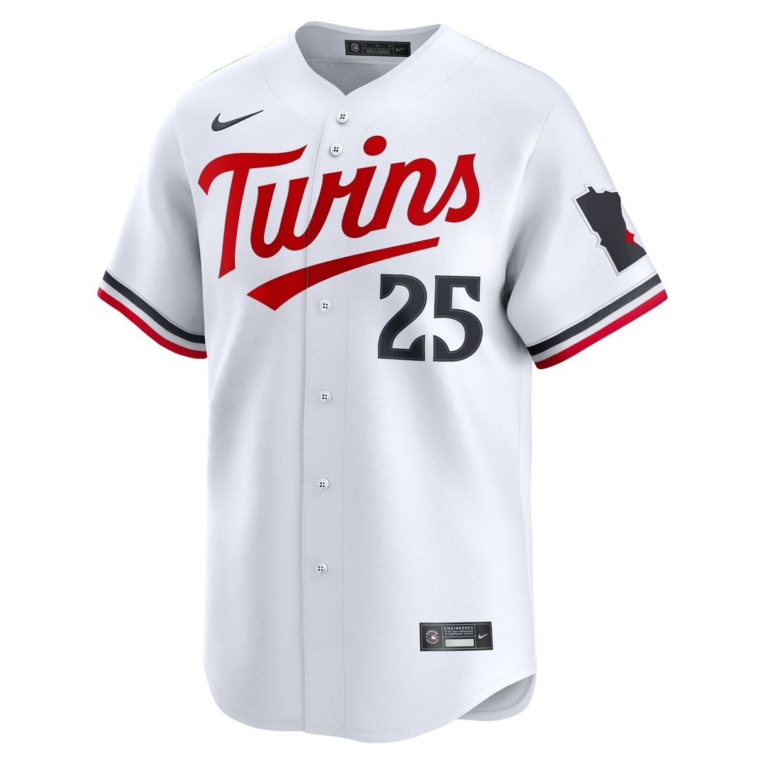 Men's Minnesota Twins Byron Buxton White Home Player Jersey
