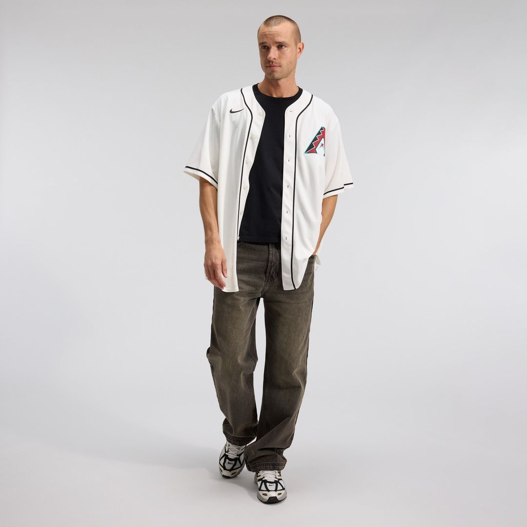 Men's Arizona Diamondbacks Corbin Carroll Cream Home Replica Jersey
