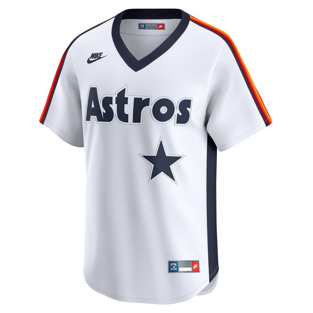 Men's Houston Astros Nolan Ryan White Throwback Jersey