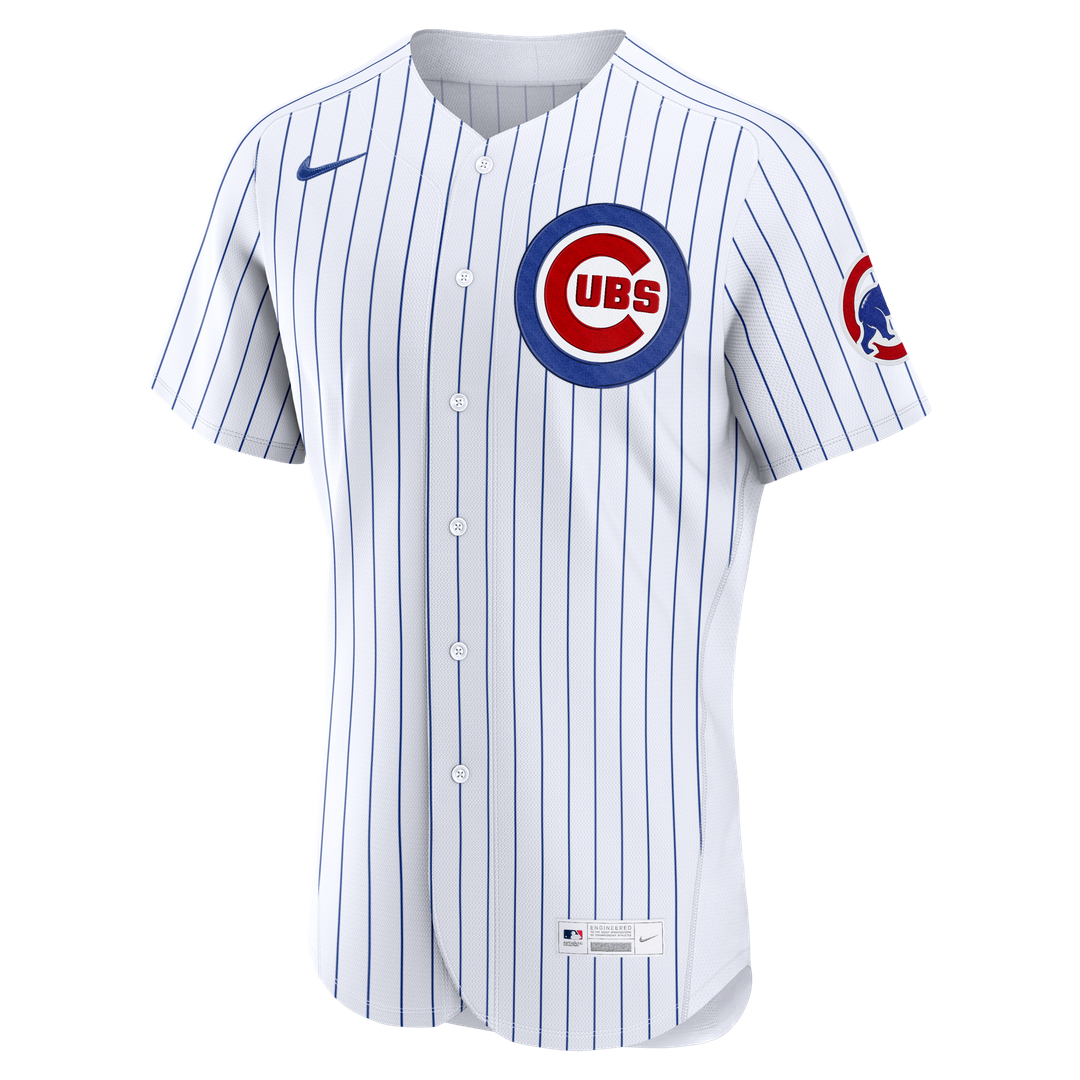 Men's Chicago Cubs Dansby Swanson White Home Jersey