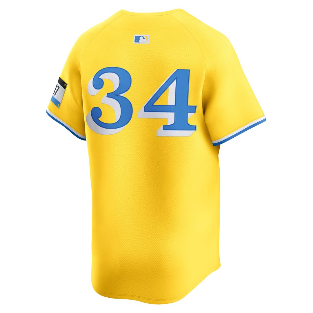 Men's Boston Red Sox David Ortiz Yellow Alternate 3 Player Jersey