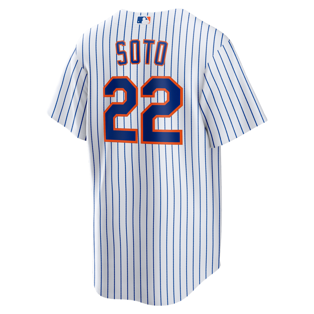Men's New York Mets White Home Replica Player Jersey