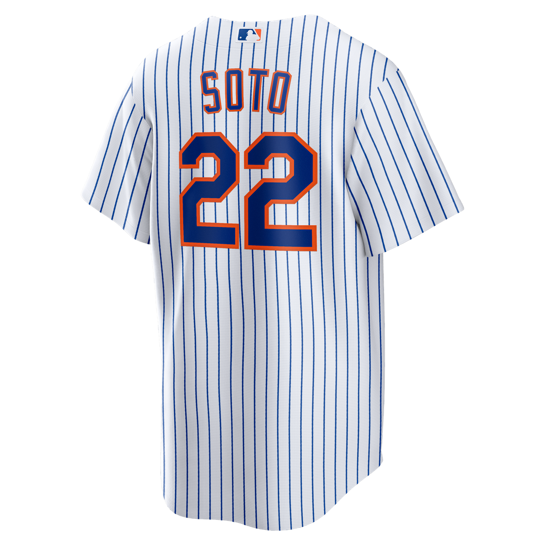 Men's New York Mets White Home Replica Player Jersey