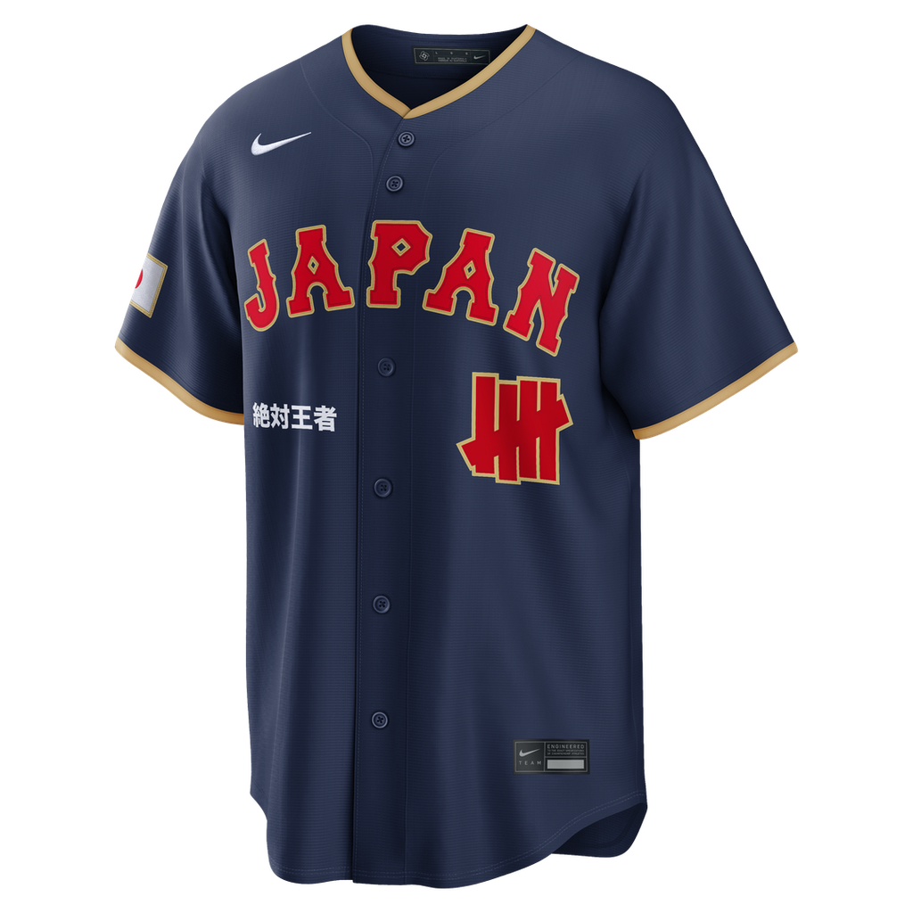 Men's Japan Baseball x Undefeated Navy 2026 World Baseball Classic Stadium Jersey