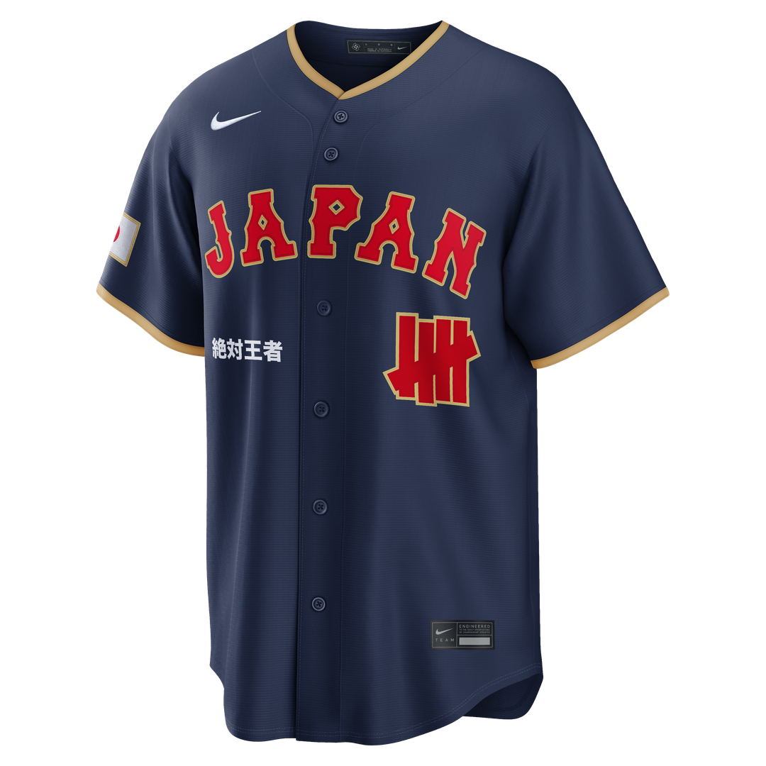 Men's Japan Baseball x Undefeated Navy 2026 World Baseball Classic Stadium Jersey