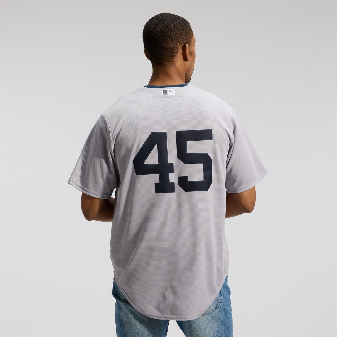 Men's New York Yankees Gerrit Cole Gray Road Replica Jersey