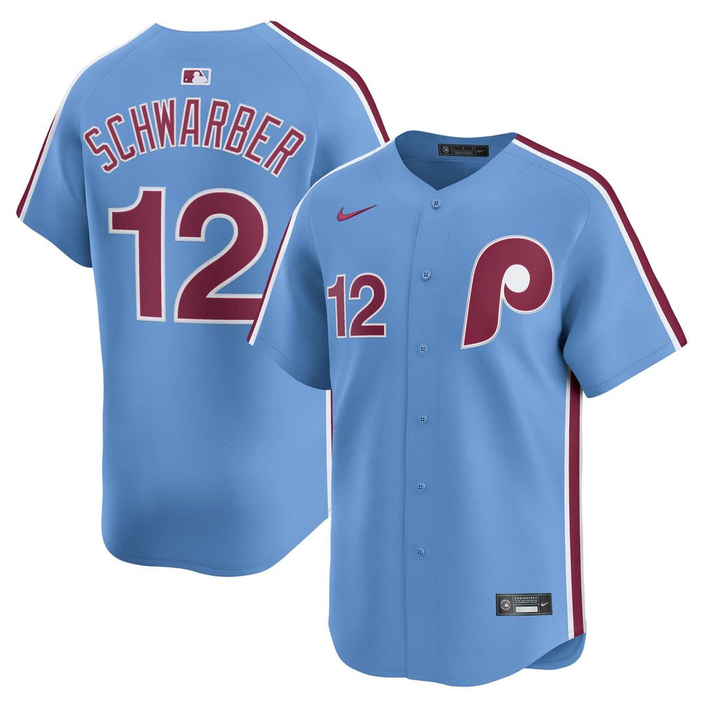Men's Philadelphia Phillies Kyle Schwarber White Home Player Jersey