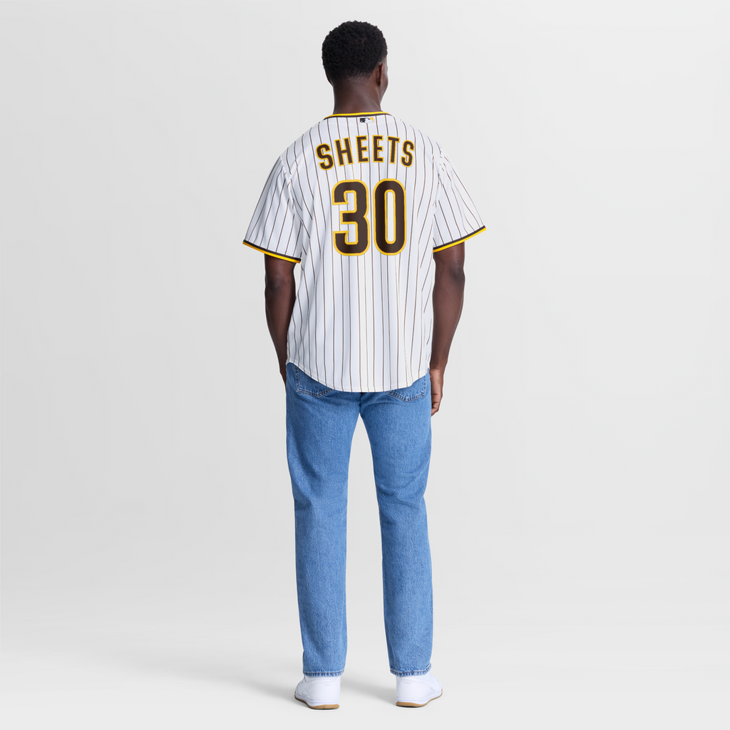 Men's San Diego Padres Gavin Sheets White Home Replica Jersey