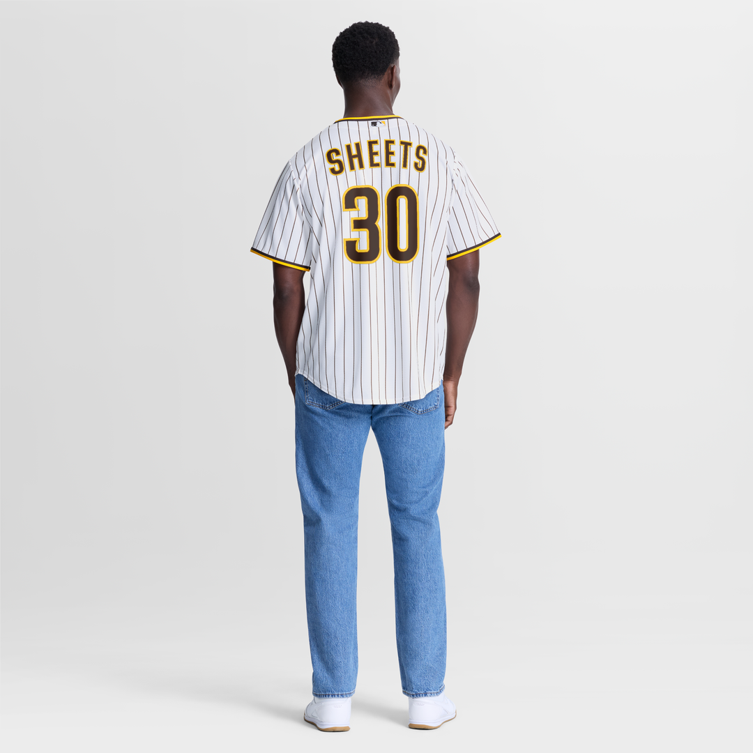 Men's San Diego Padres Gavin Sheets White Home Replica Jersey