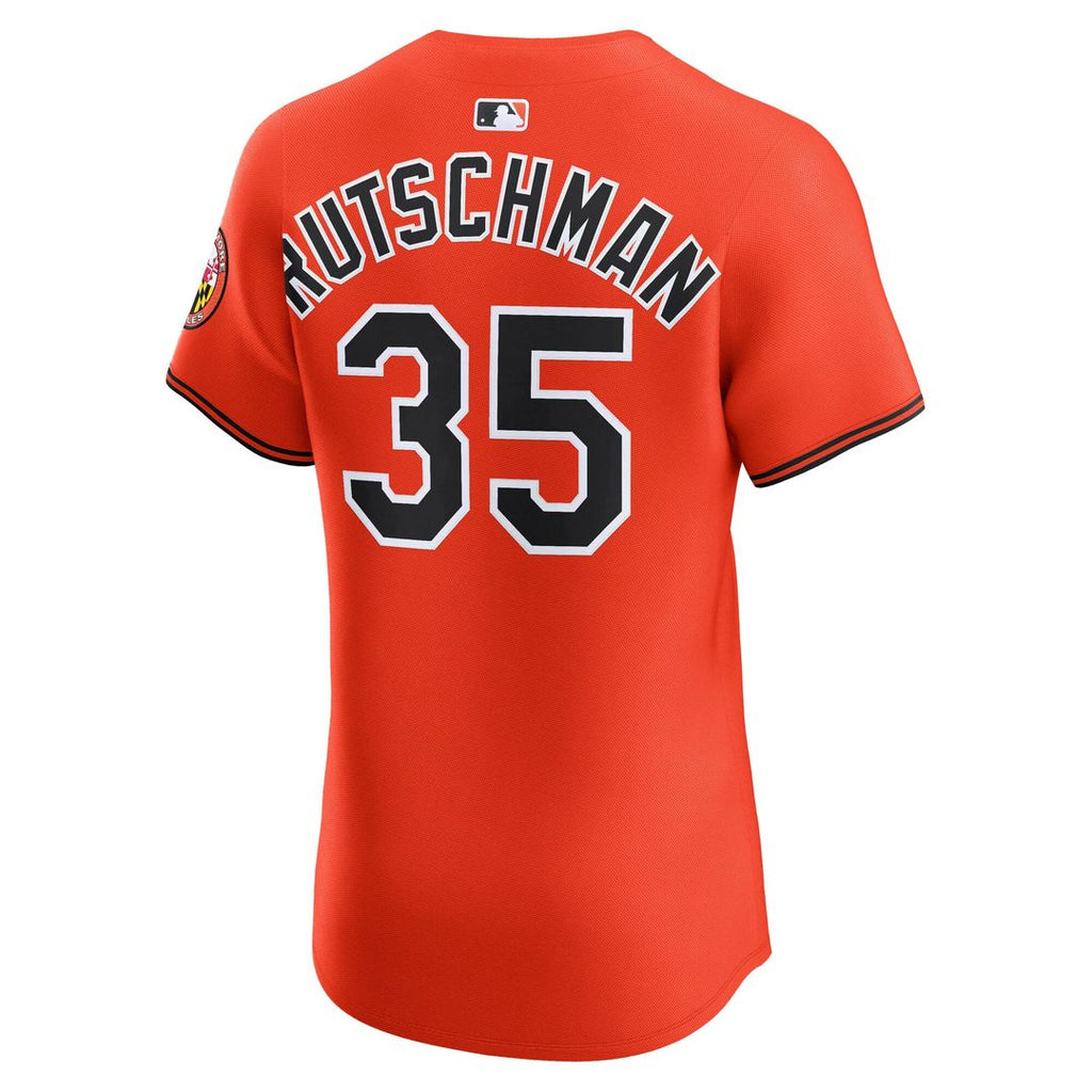 Men's Baltimore Orioles Adley Rutschman White Home Elite Jersey