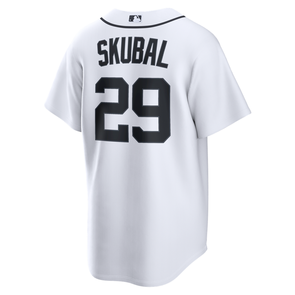 Men's Detroit Tigers Tarik Skubal White Home Replica Jersey
