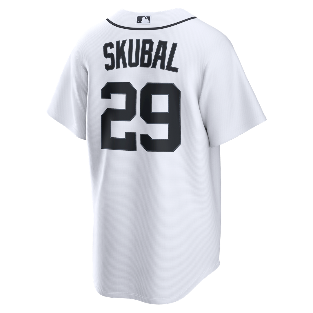Men's Detroit Tigers Tarik Skubal White Home Replica Jersey