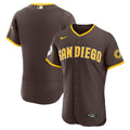 Men's San Diego Padres Brown Road Sponsor Patch Jersey