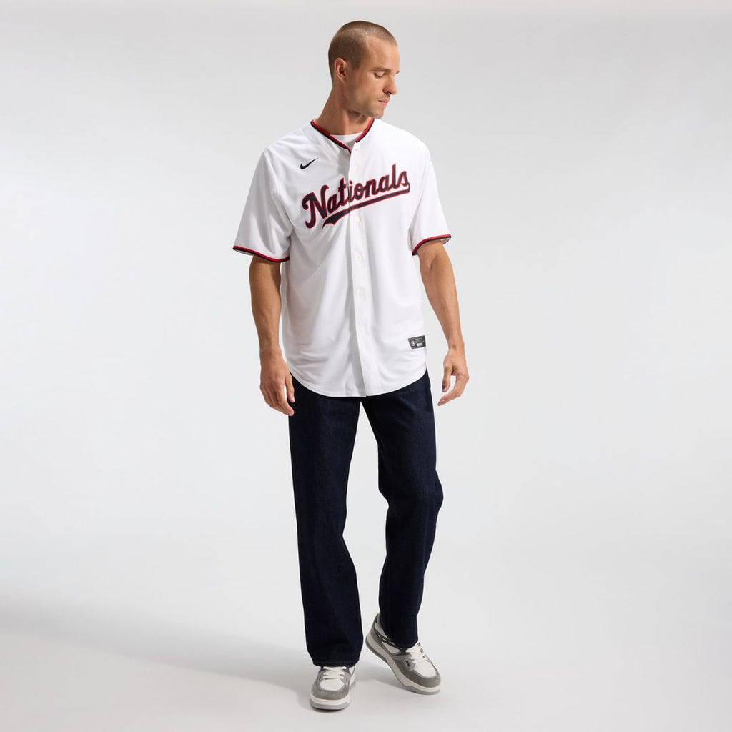 Men's Washington Nationals CJ Abrams White Home Replica Jersey