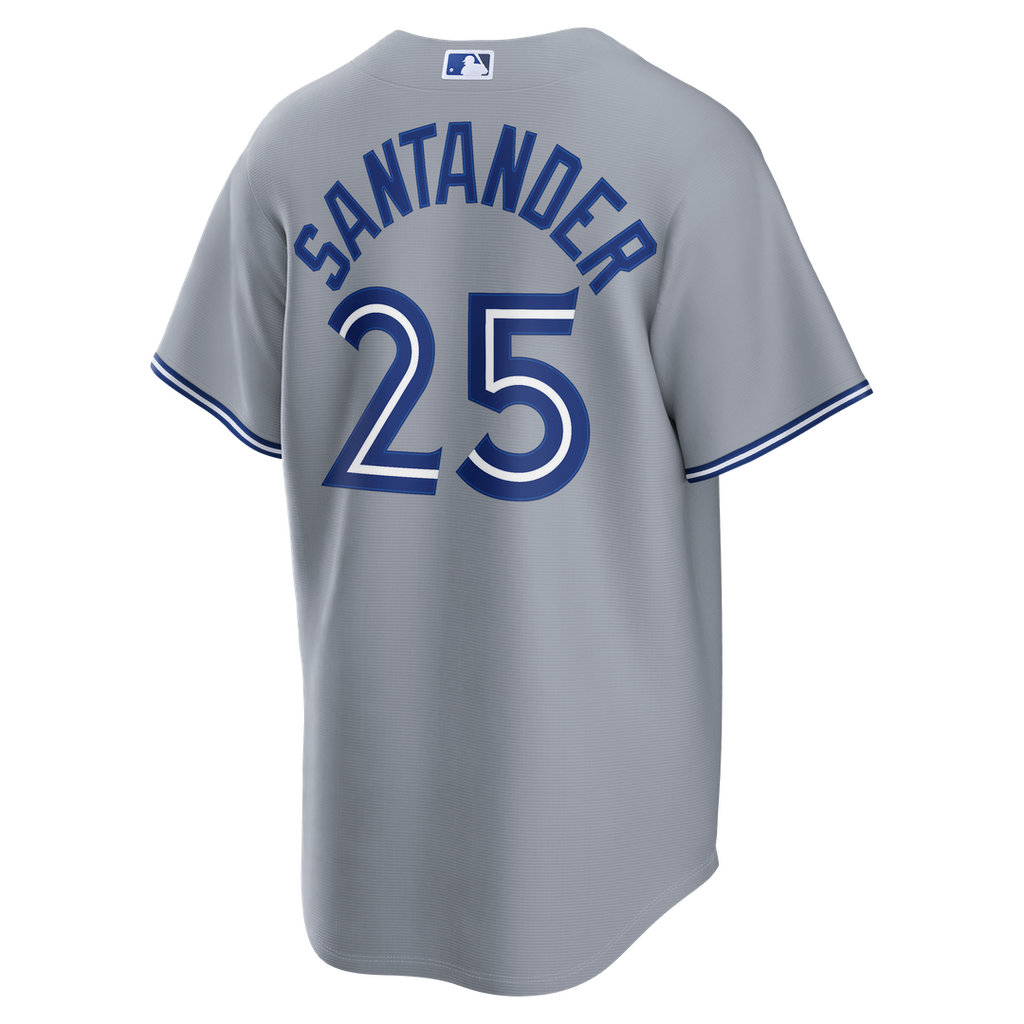 Men's Toronto Blue Jays Anthony Santander Gray Road Replica Jersey