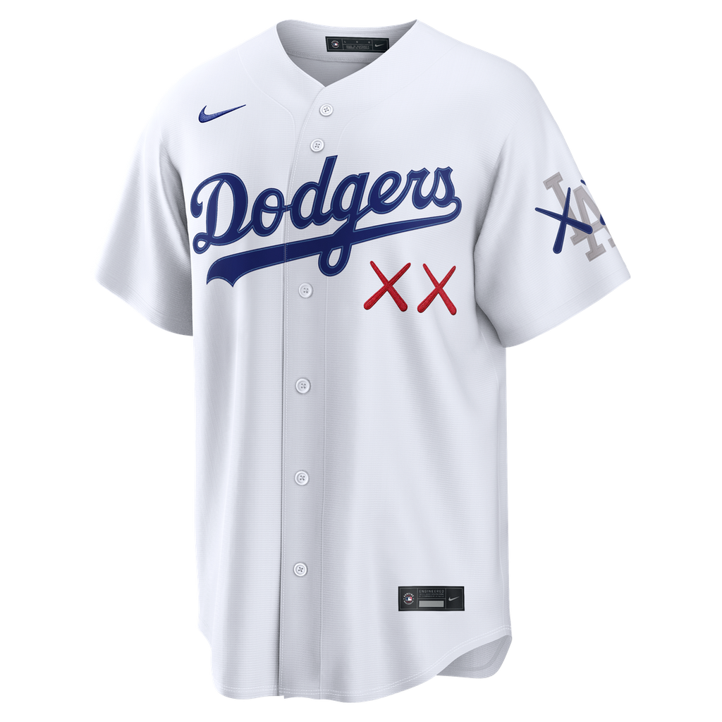Men's Los Angeles Dodgers x KAWS White Stadium Jersey
