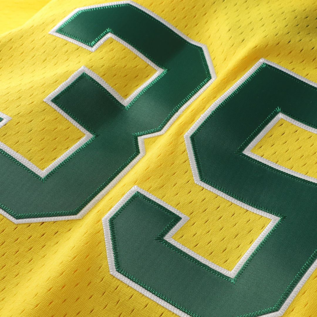 Men's Athletics Rickey Henderson Yellow Batting Practice Jersey
