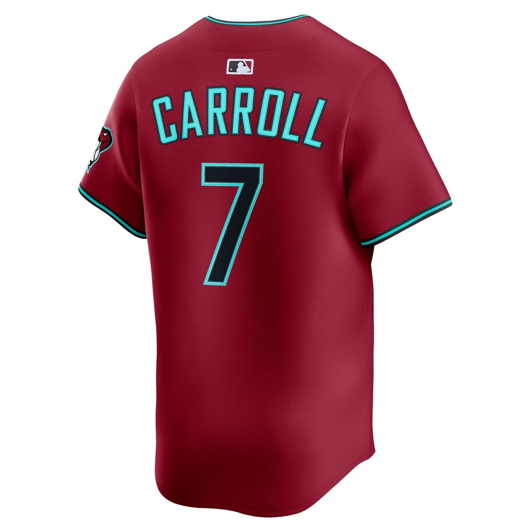 Men's Arizona Diamondbacks Corbin Carroll Black Alternate Player Jersey