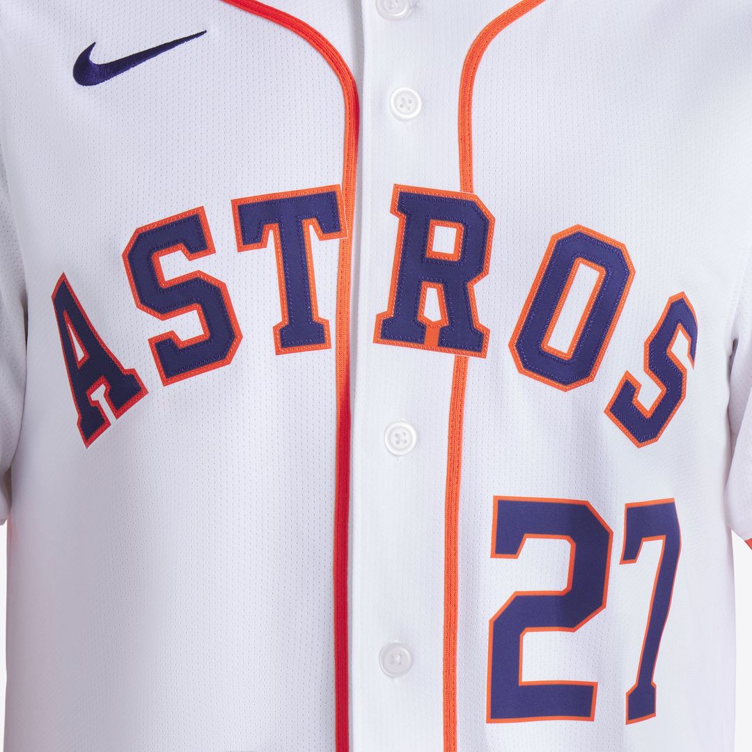 Men's Houston Astros Jose Altuve White Home Player Jersey