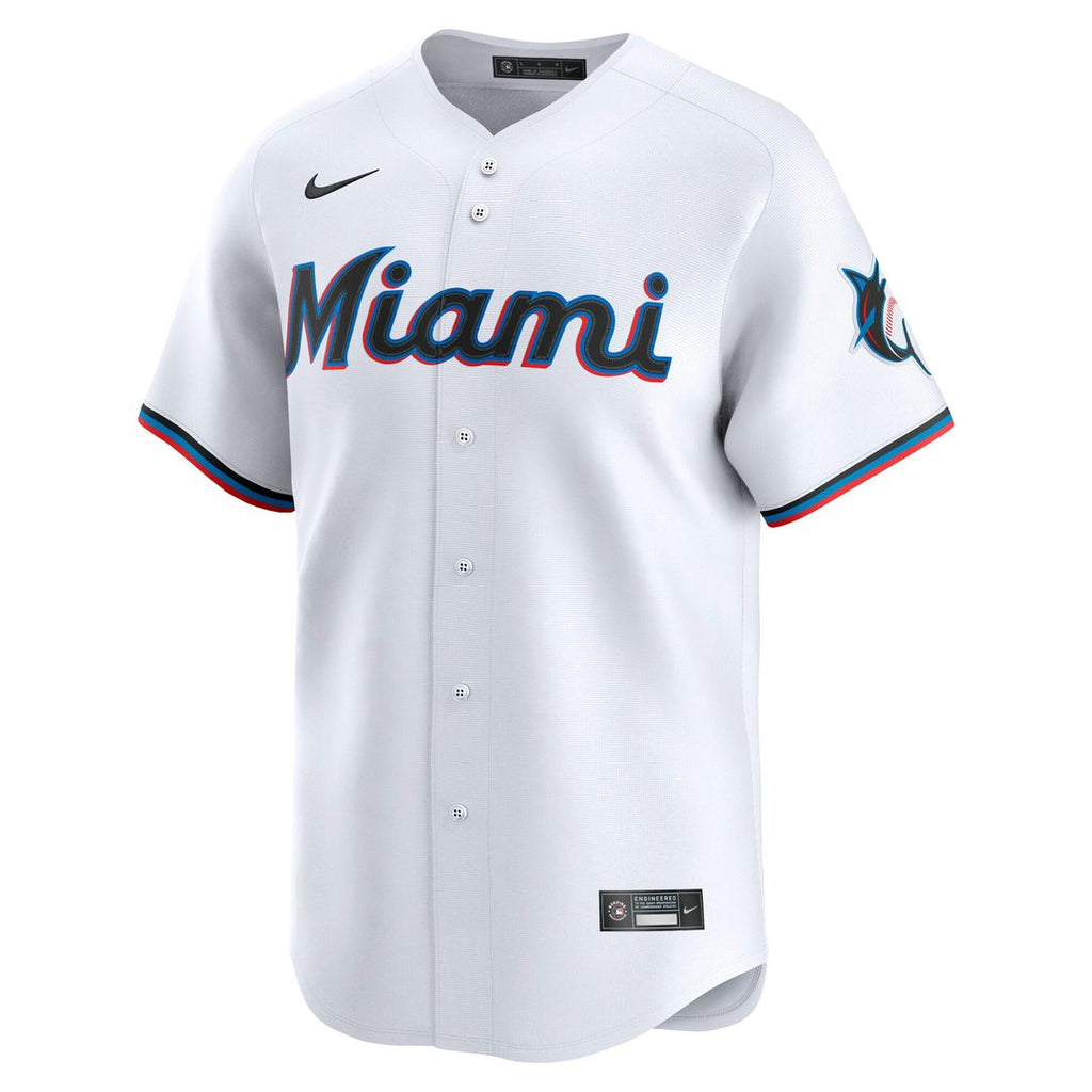 Men's Miami Marlins White Home Jersey