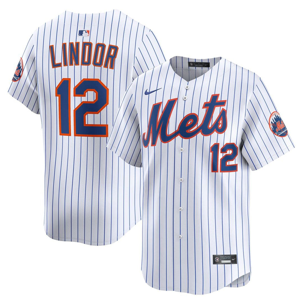Men's New York Mets Francisco Lindor Gray Road Player Jersey