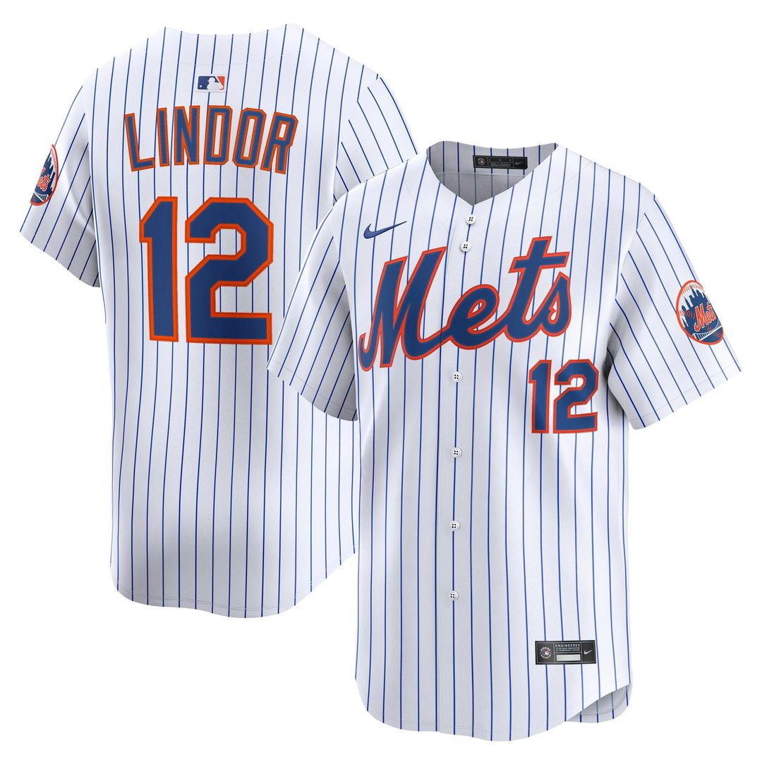 Men's New York Mets Francisco Lindor Gray Road Player Jersey