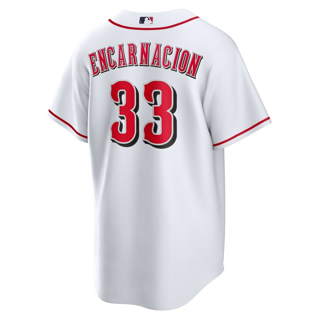 Men's Cincinnati Reds Christian Encarnacion-Strand White Home Replica Jersey