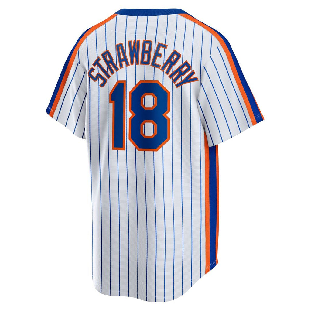 Men's New York Mets Darryl Strawberry White Home Player Jersey
