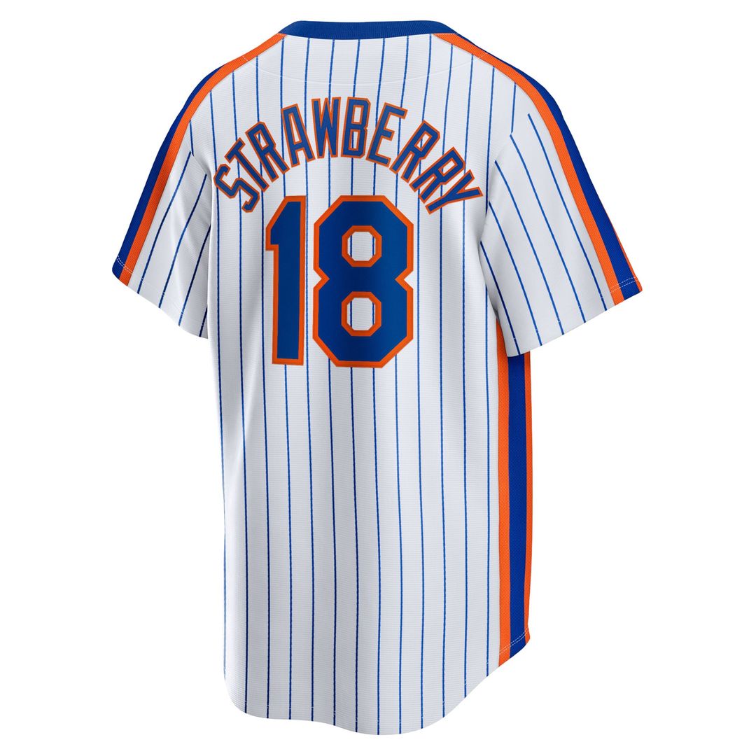 Men's New York Mets Darryl Strawberry White Home Player Jersey