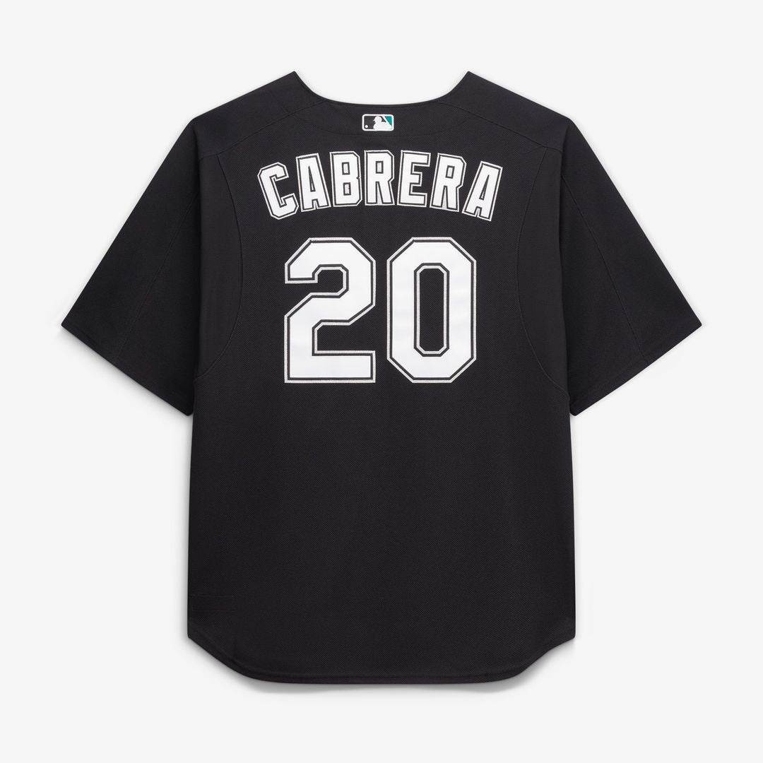 Men's Miami Marlins Miguel Cabrera Black Big & Tall Mesh Batting Practice Jersey