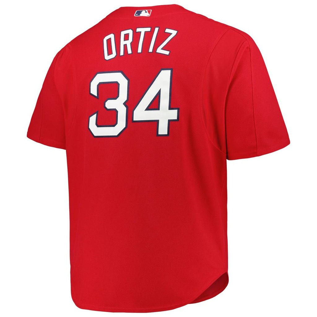 Men's Boston Red Sox David Ortiz Red Big & Tall Mesh Batting Practice Jersey