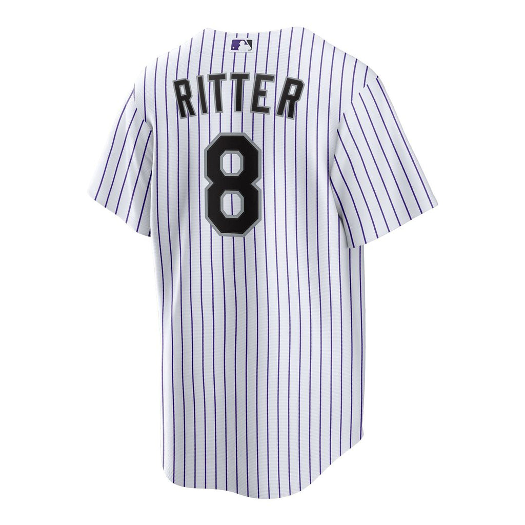 Men's Colorado Rockies Ryan Ritter White Home Replica Jersey