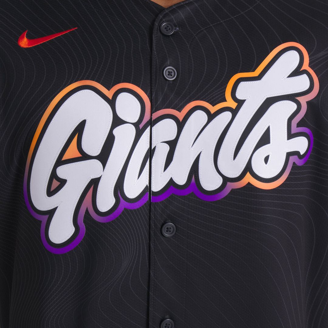 Men's San Francisco Giants Anthracite 2025 City Connect Jersey