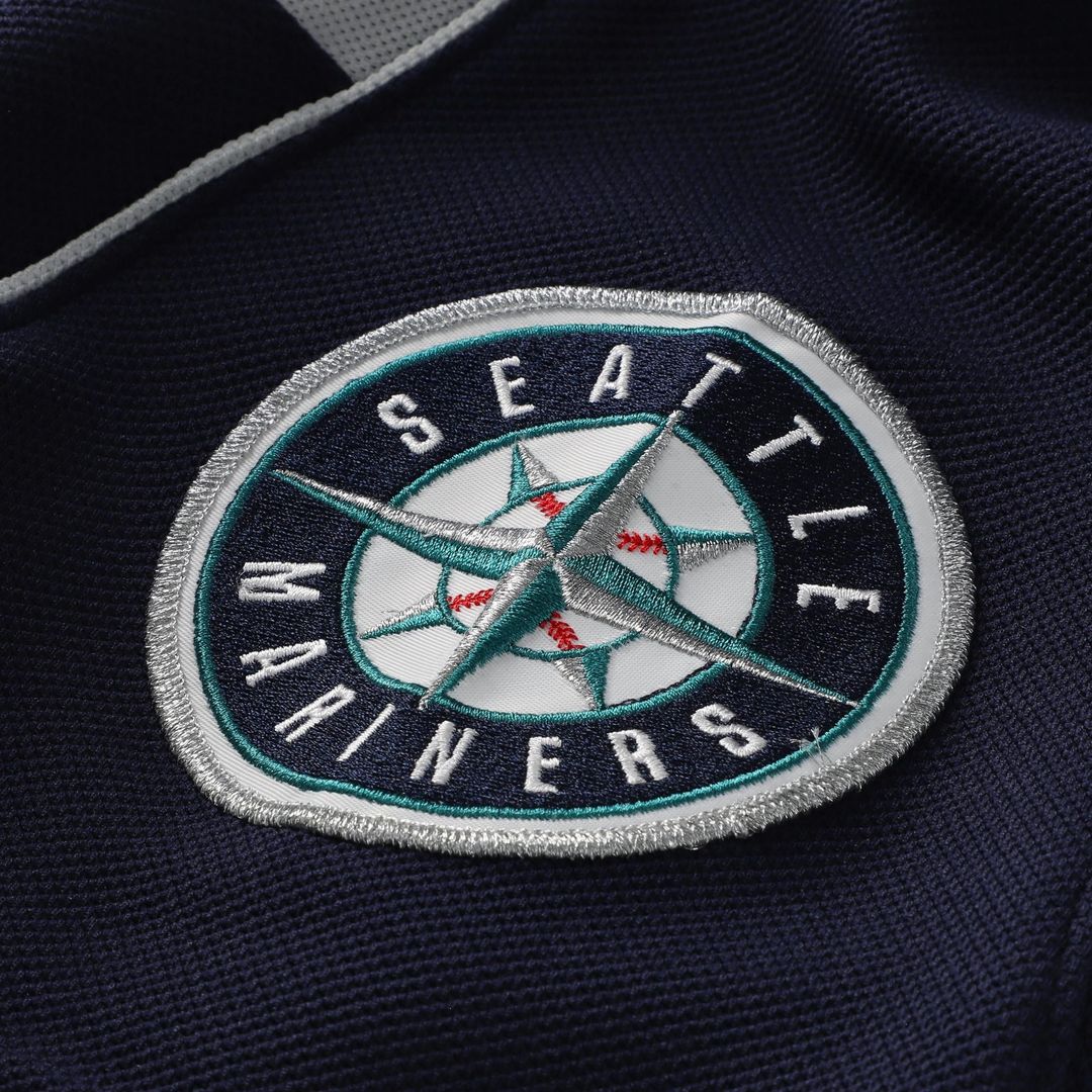 Men's Seattle Mariners Felix Hernandez Navy Batting Practice Jersey