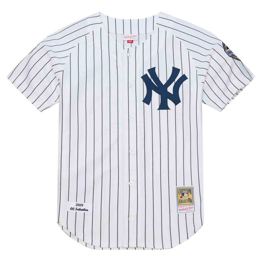 Men's New York Yankees CC Sabathia White 2009 Jersey