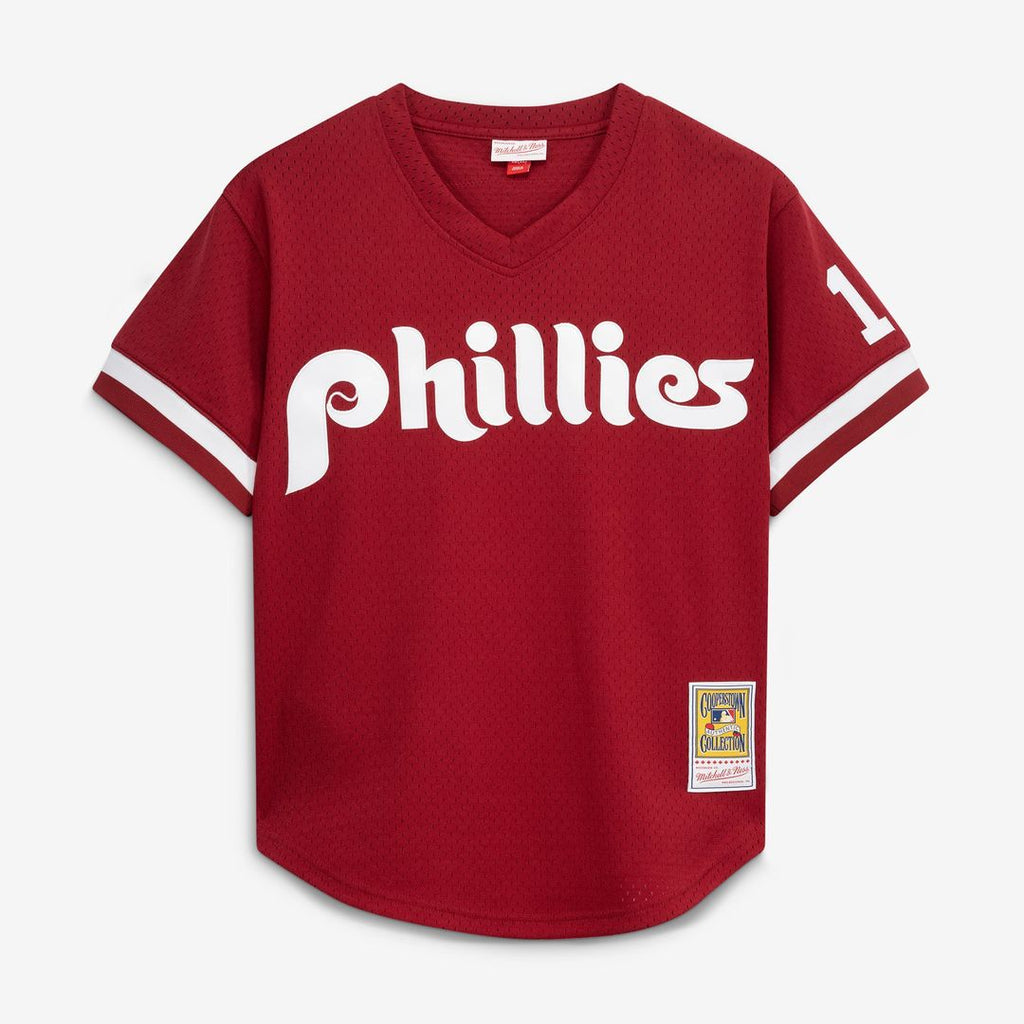 Men's Philadelphia Phillies Darren Daulton Scarlet Batting Practice Jersey
