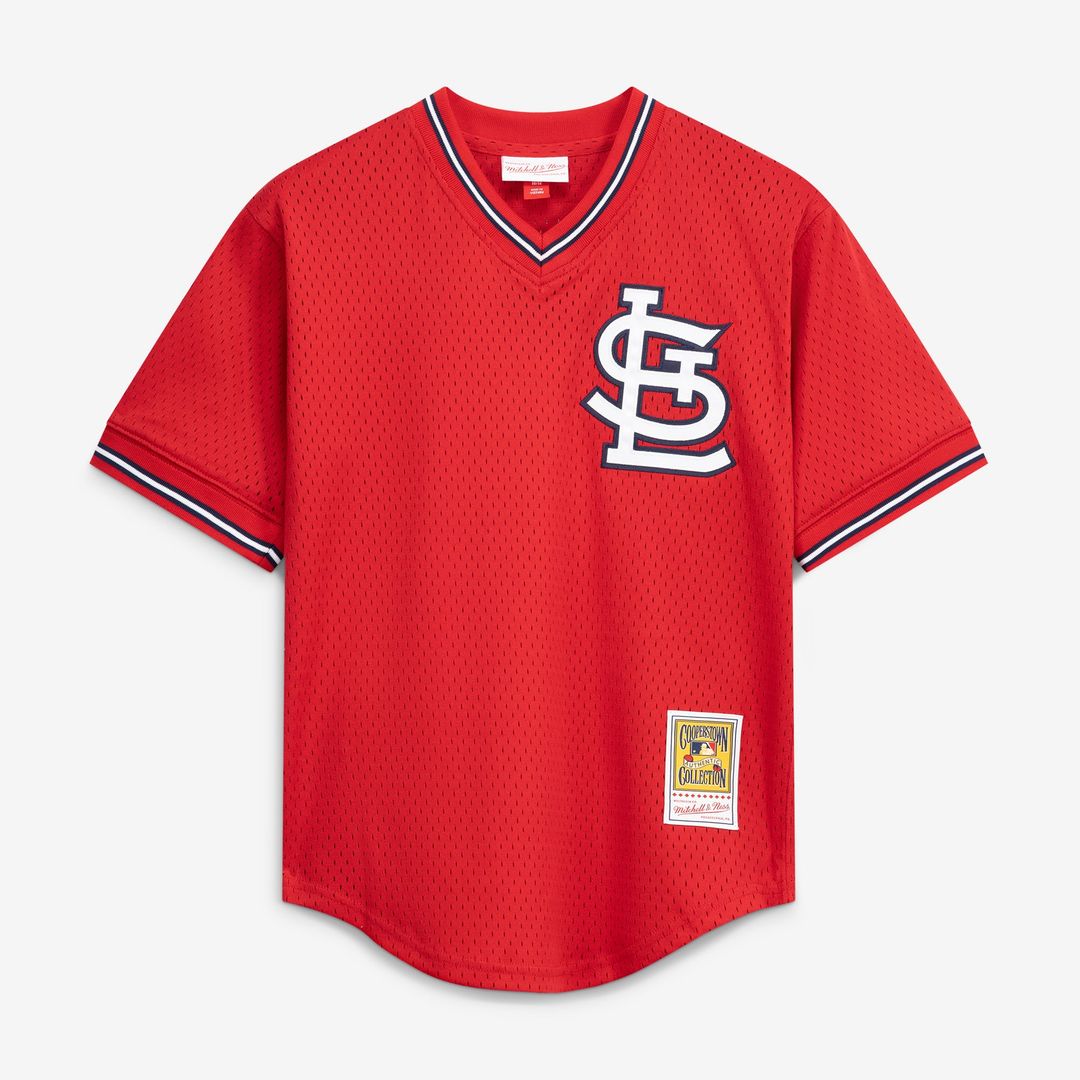 Men's St. Louis Cardinals Ozzie Smith Scarlet Batting Practice Jersey
