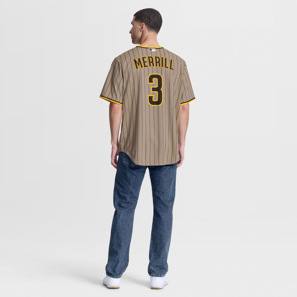 Men's San Diego Padres Jackson Merrill Sand Alternate Replica Jersey